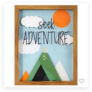 Pillowfort Seek Adventure Framed Art